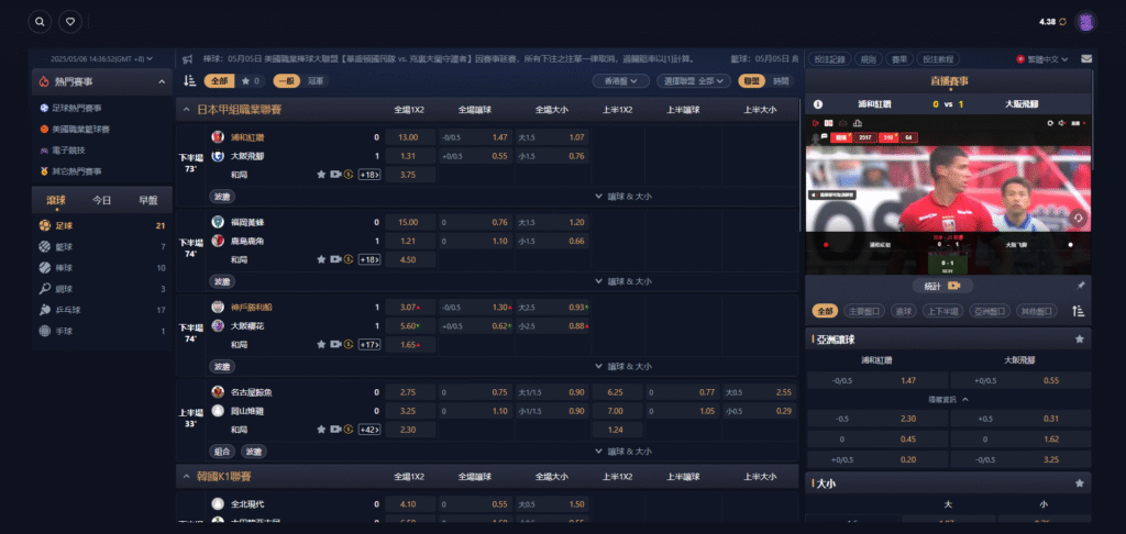 體育下注流程圖解教學(以 財神 為例)